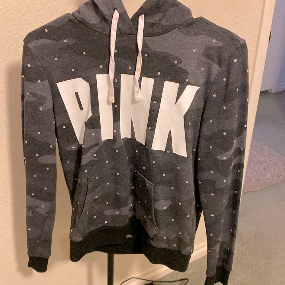 PINK Victoria’s Secret bling camo hoodie